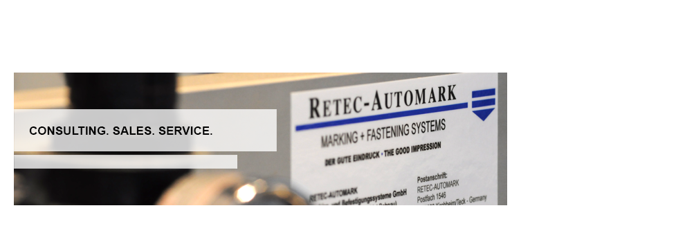 RETEC-AUTOMARK Markier- und Befestigungssysteme GmbH · Gaussstr. 3 · 73230 Kirchheim unter Teck · Telefon: +49(0) 7021 4896 0